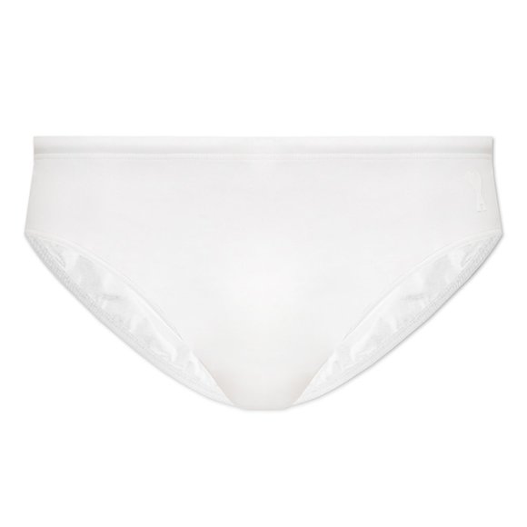 AMI Alexandre Mattiussi Heart Swim Briefs White - Picture 1 of 7